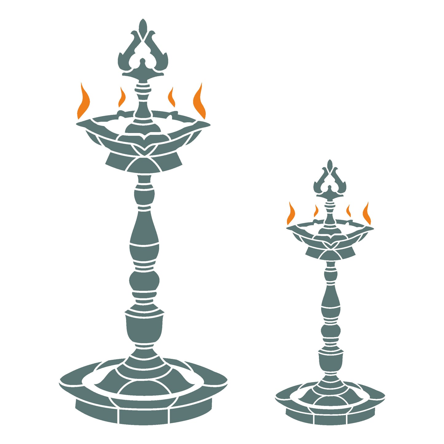 MaxxxMart-God Theme Wall Stencils(inches)