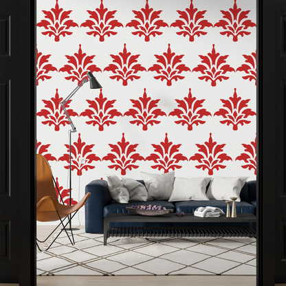 MaxxMart-Damask Pattern Wall Stencil (Inches)