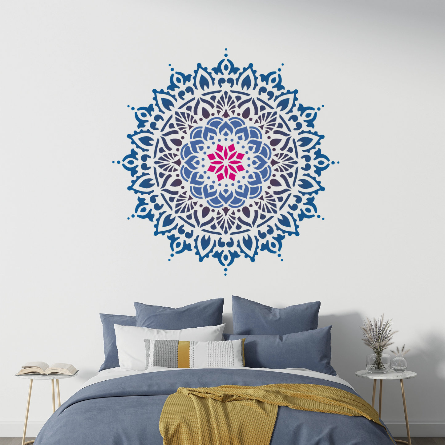 MaxxMart-Mandala Wall Stencil(Inches)