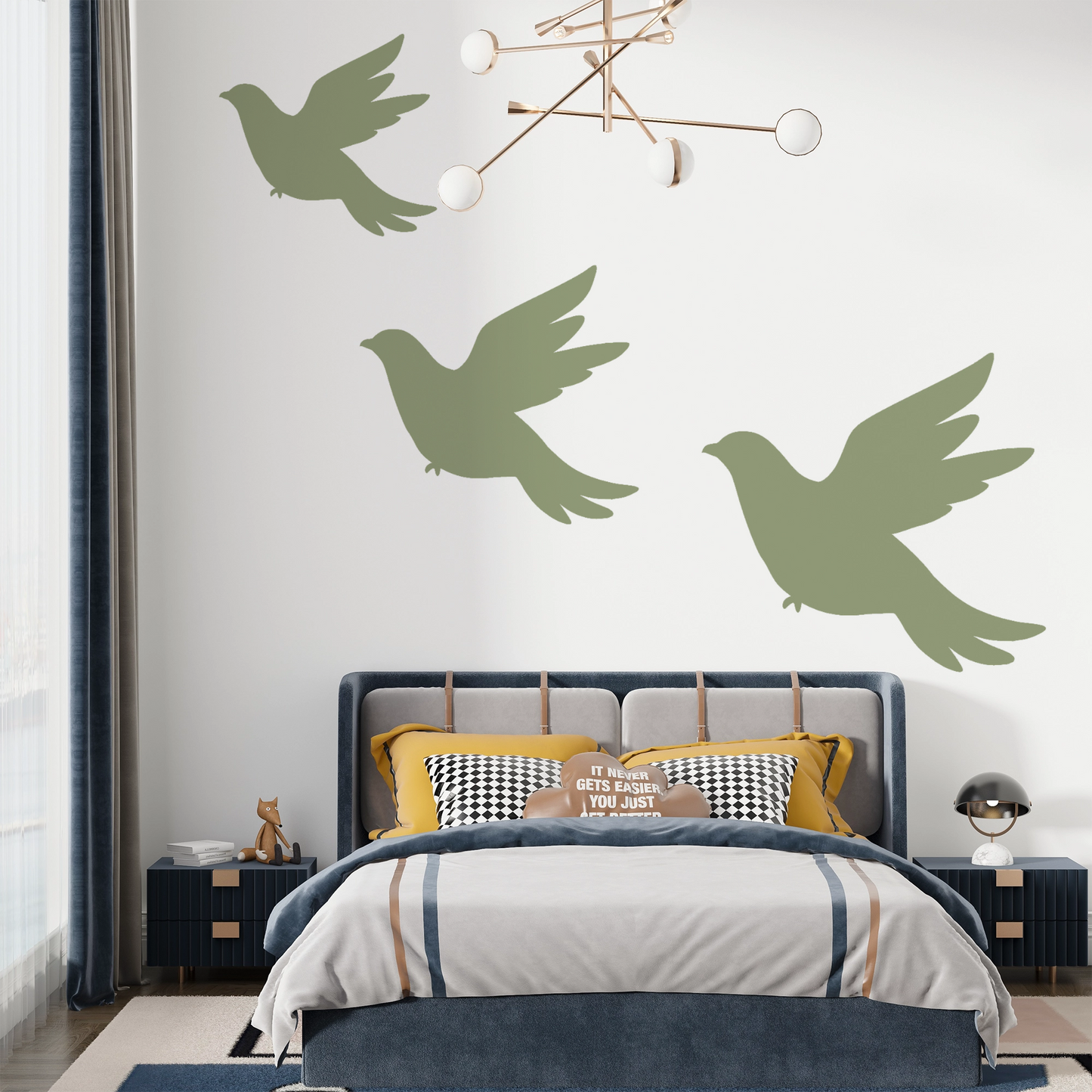 MaxxxMart-Birds Wall Stencils(Inches)