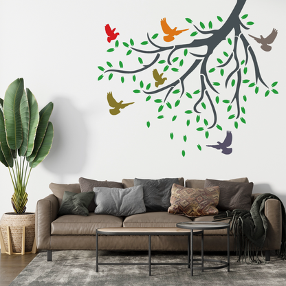 MaxxMart-Trees And Branches  Wall Stencil-6 (Inches)