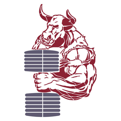 MaxxMart-Multi Theme Wall Stencil (Inches)