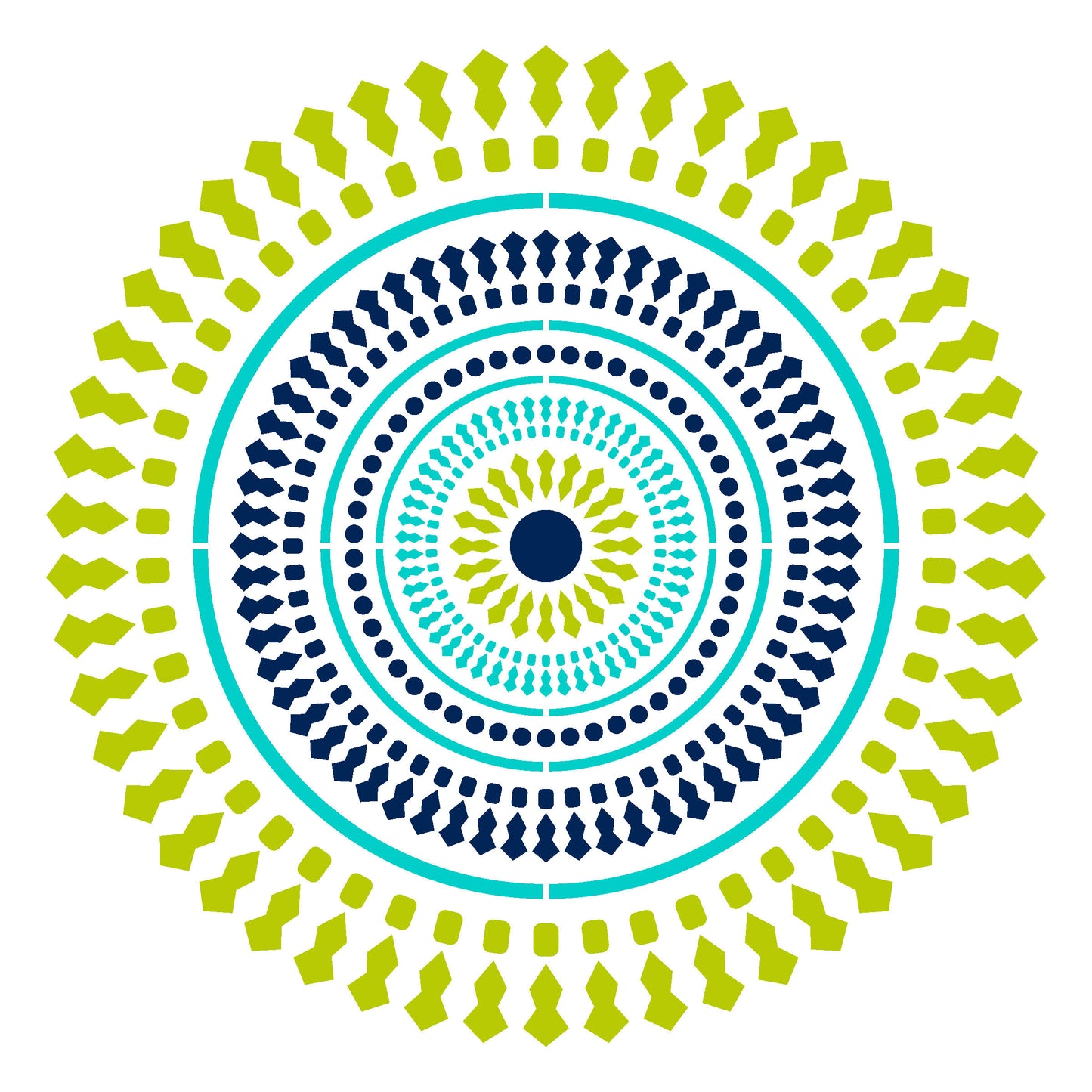 MaxxMart-Mandala Wall Stencil(Inches)