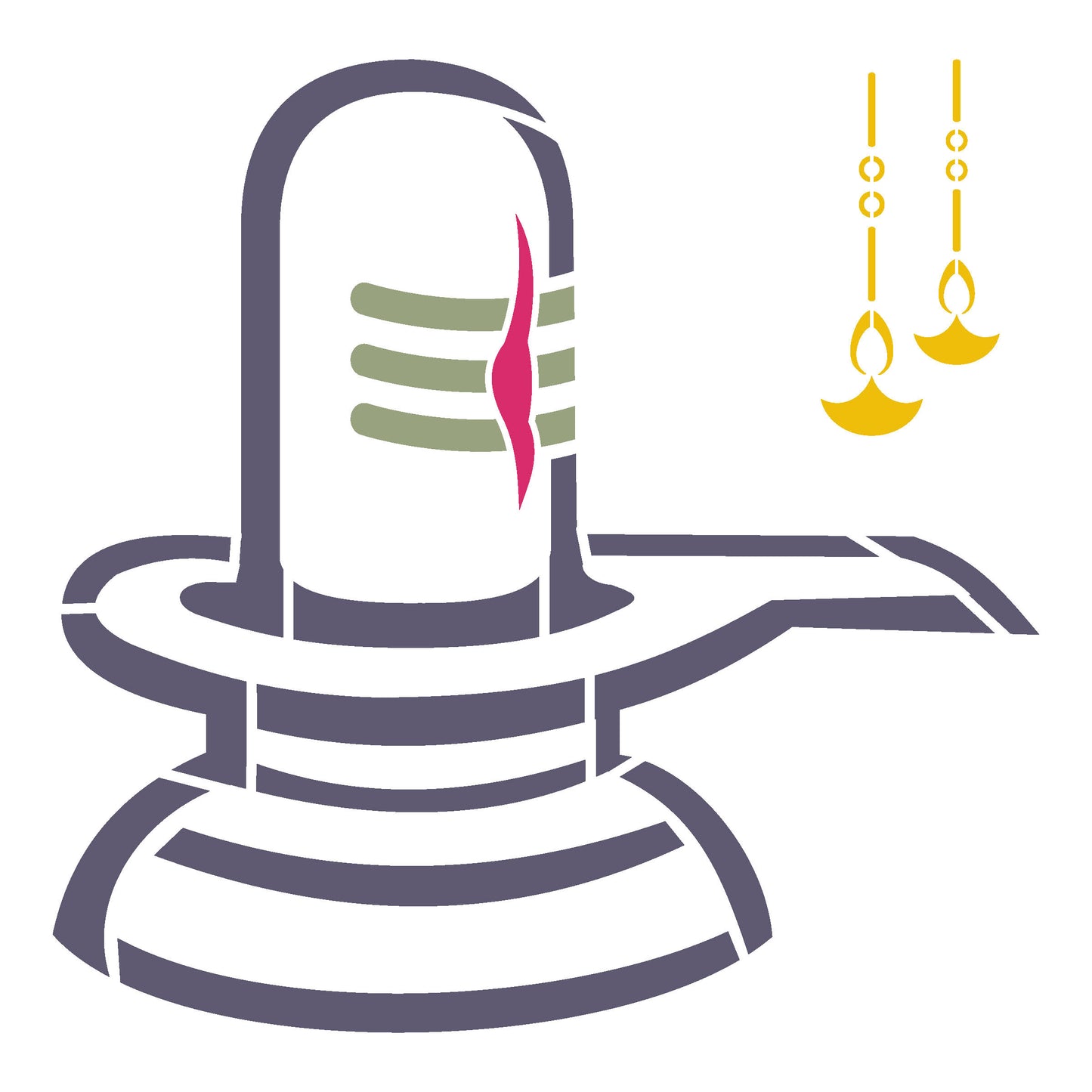 MaxxxMart-God Theme Wall Stencils(inches)