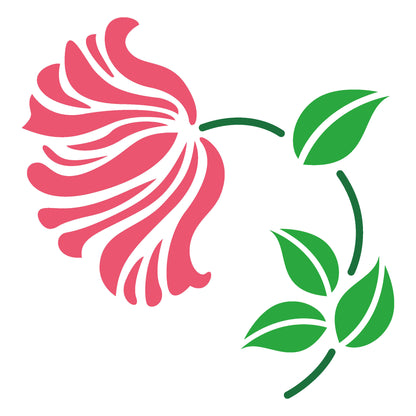 MaxxxMart-Flower Wall Stencil(Inches)