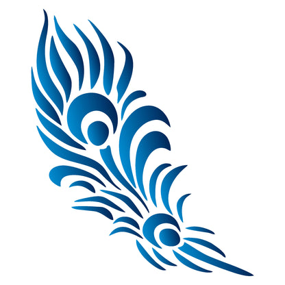 MaxxMart-Feather  Wall Stencil-4(Inches)