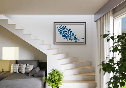 MaxxMart-Feather  Wall Stencil-4(Inches)