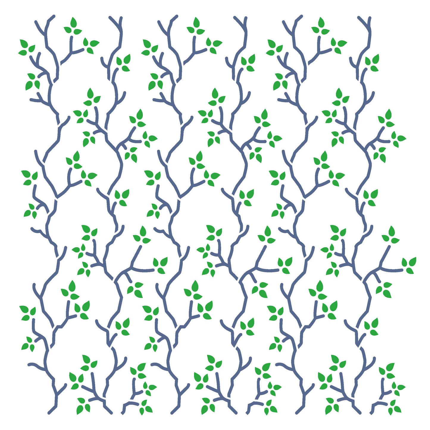 MaxxMart-Floral Pattern Wall Stencil (Inches)