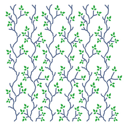 MaxxMart-Floral Pattern Wall Stencil (Inches)