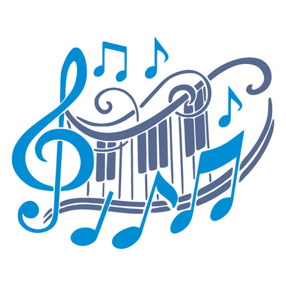 MaxxxMart-Music  Wall Stencils(Inches)