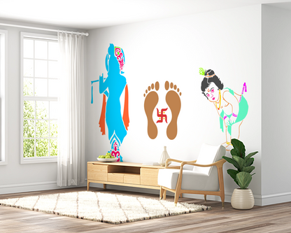 MaxxMart-God Theme Wall Stencil-4(Inches)