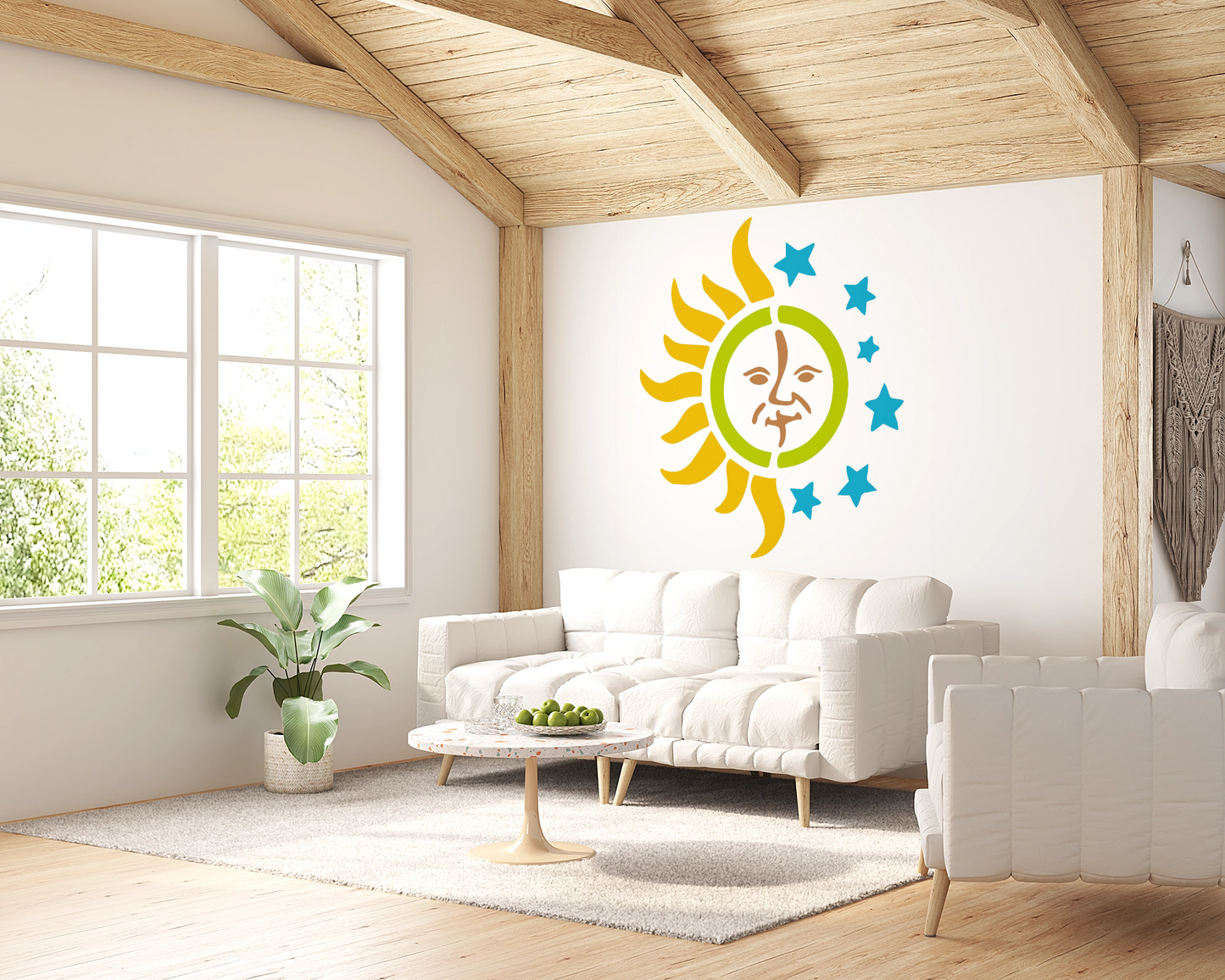 MaxxMart-Multi Theme Wall Stencil (Inches)