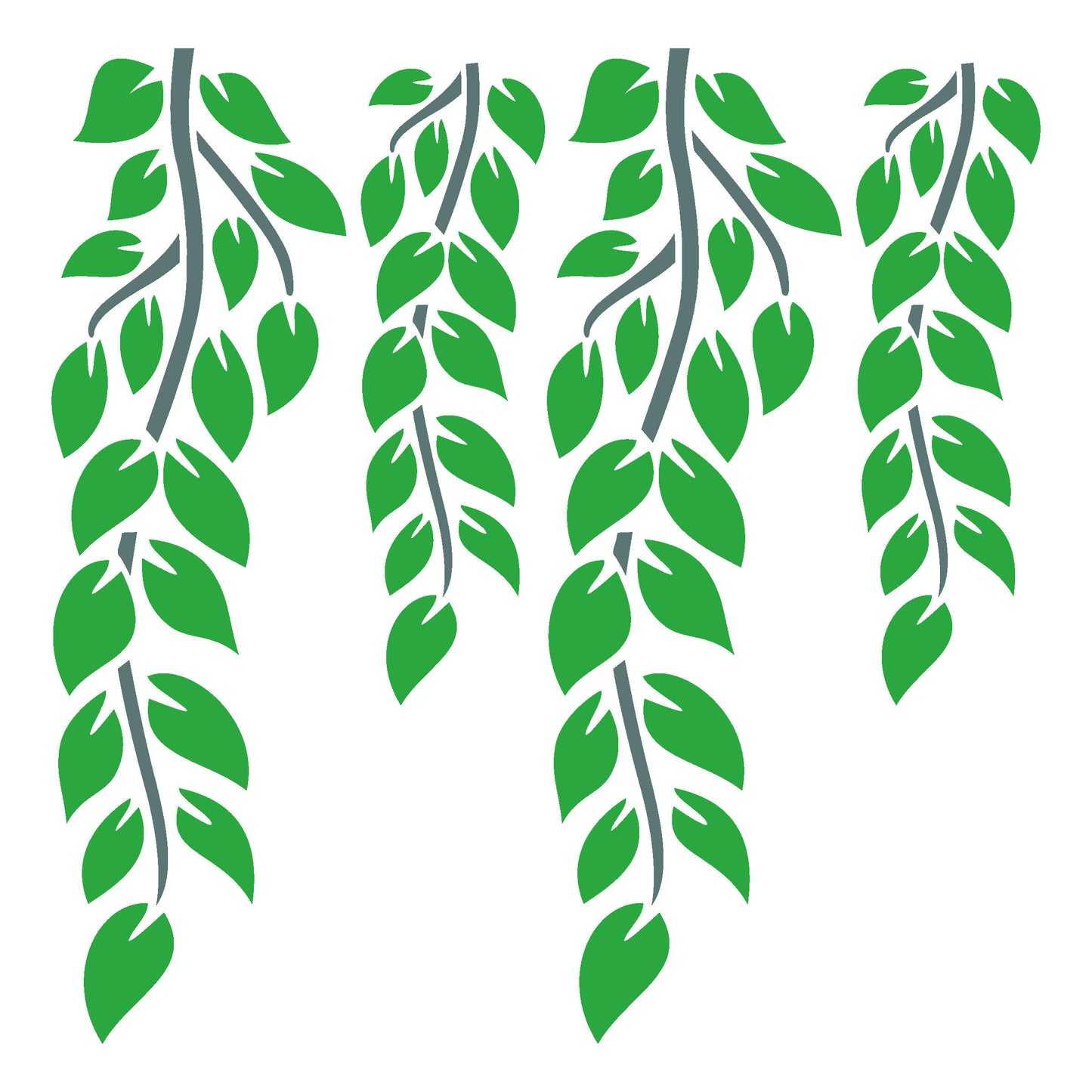 MaxxxMart - Leaves Wall Stencil(Inches)