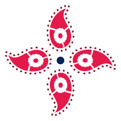 MaxxxMart -Tiles Pattern Wall Stencil (Inches)