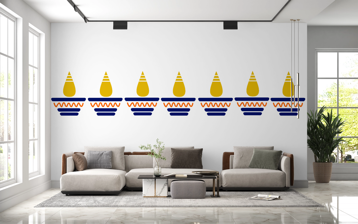 MaxxxMart-Diya Wall Stencils(inches)