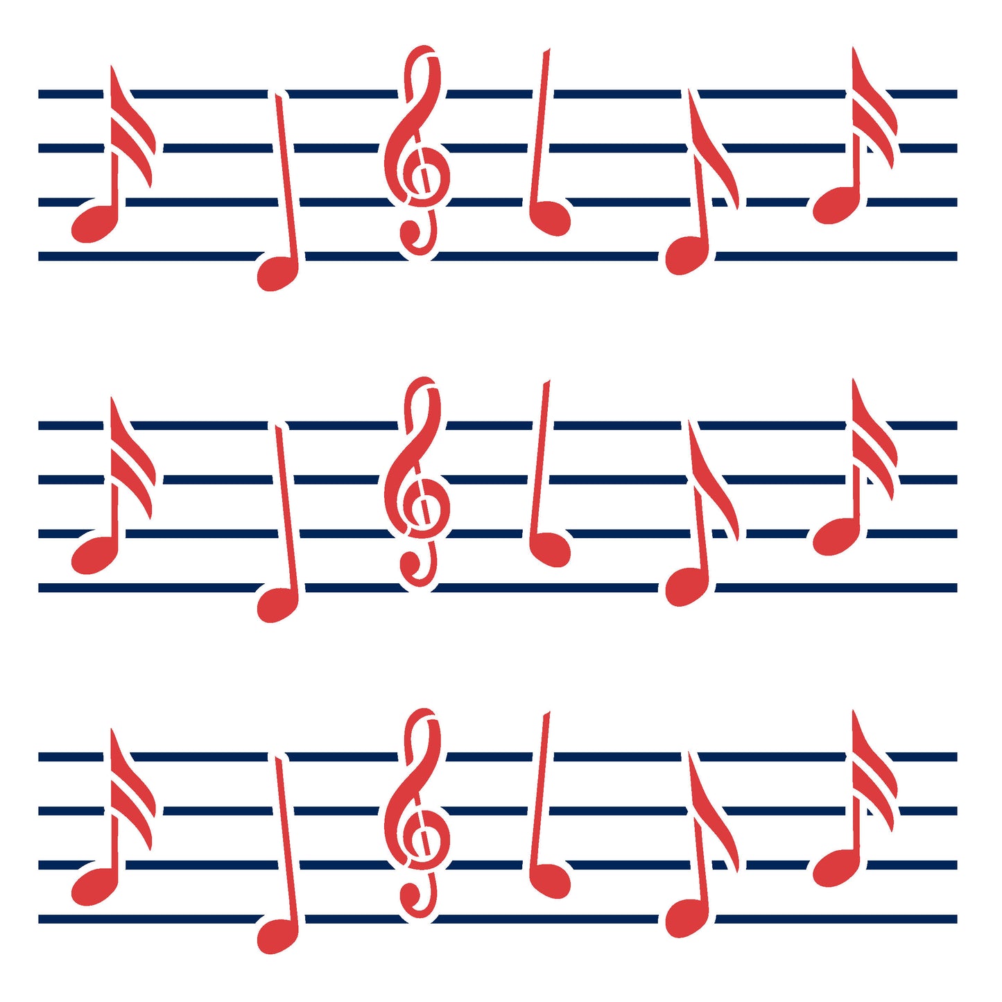 MaxxxMart-Music  Wall Stencils(Inches)