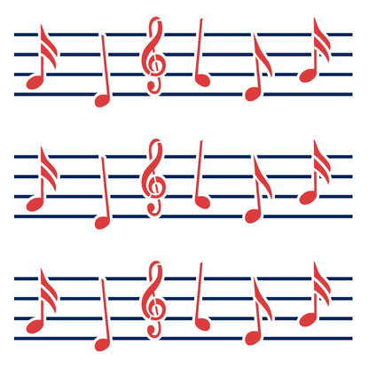 MaxxxMart-Music  Wall Stencils(Inches)
