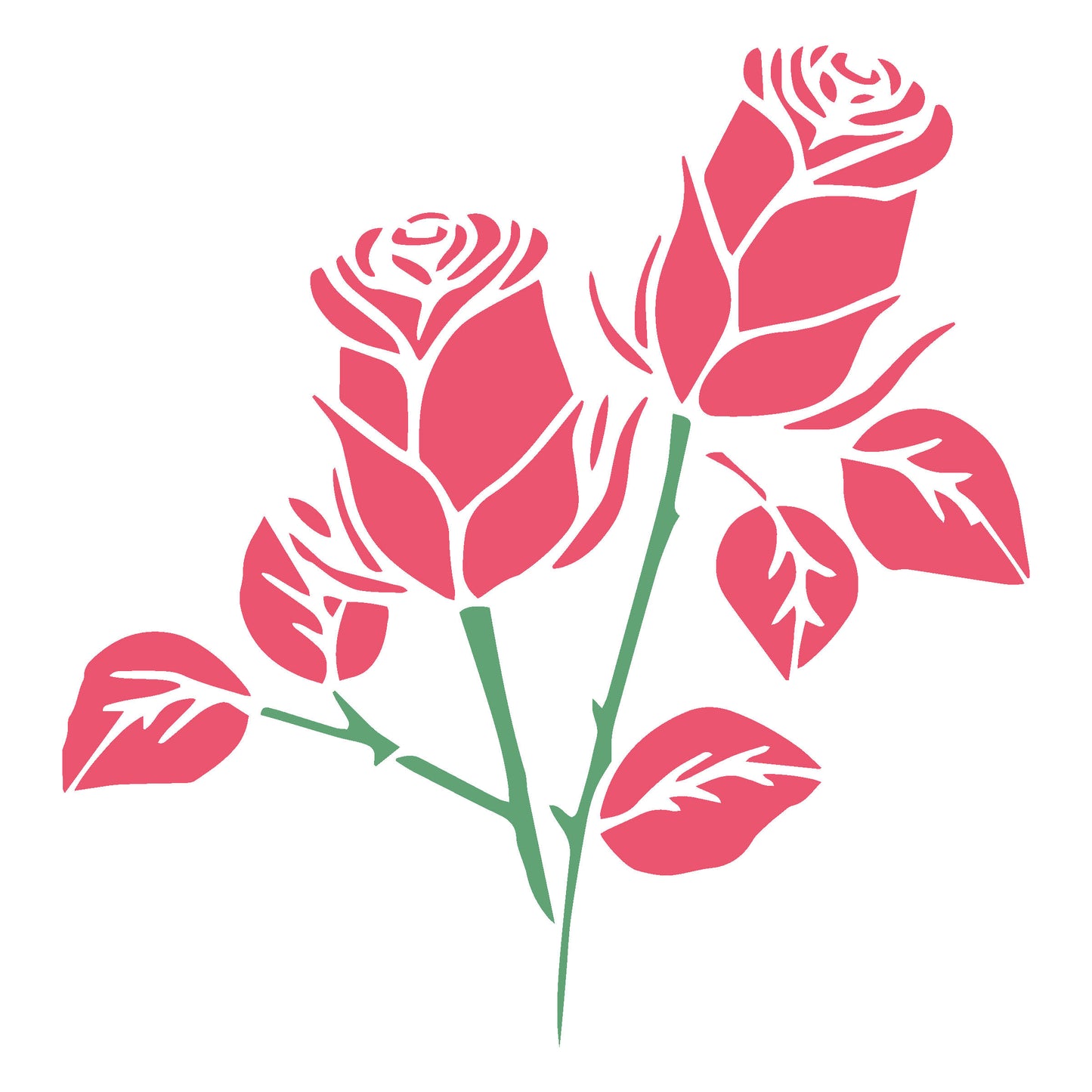 MaxxxMart-Flower Wall Stencil(Inches)