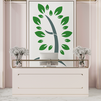 MaxxxMart - Leaves Wall Stencil(Inches)