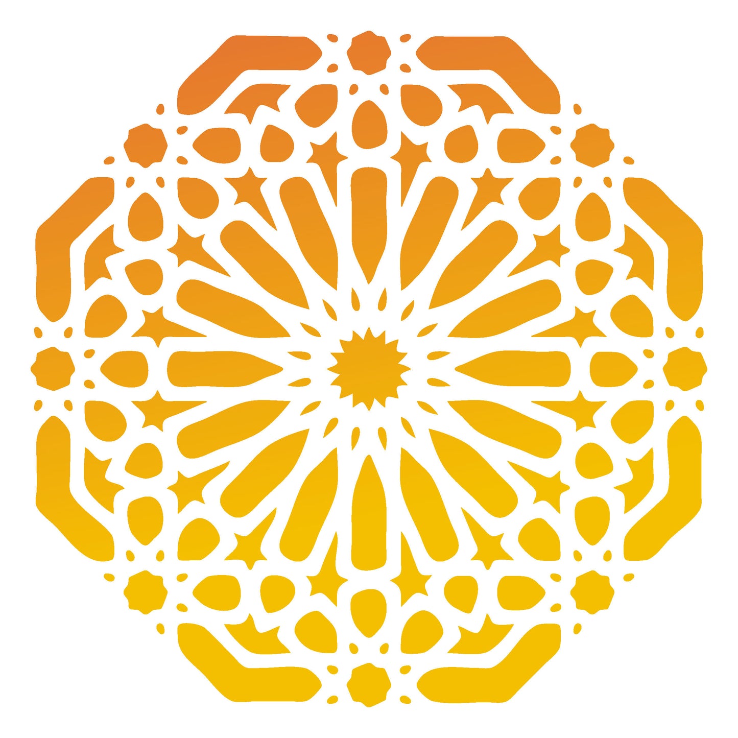 MaxxxMart - Mandala Wall Stencil-1 (Inches)