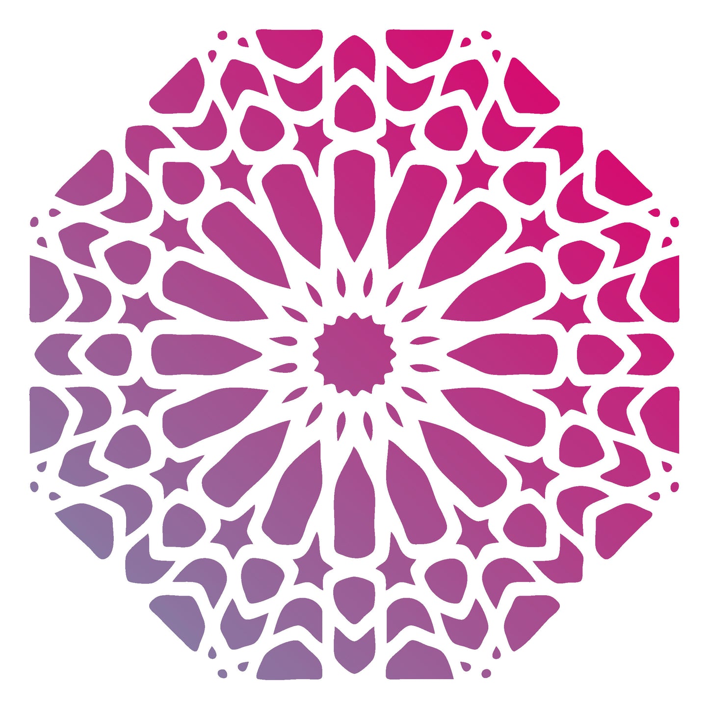 MaxxxMart - Mandala Wall Stencil-1 (Inches)