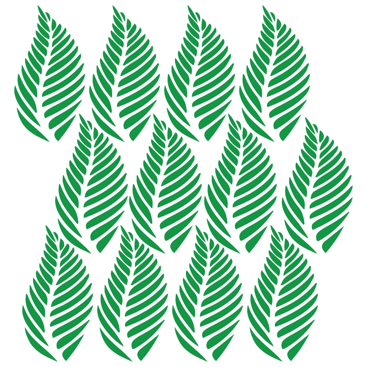 MaxxxMart - Leaves Wall Stencil-1 (Inches)