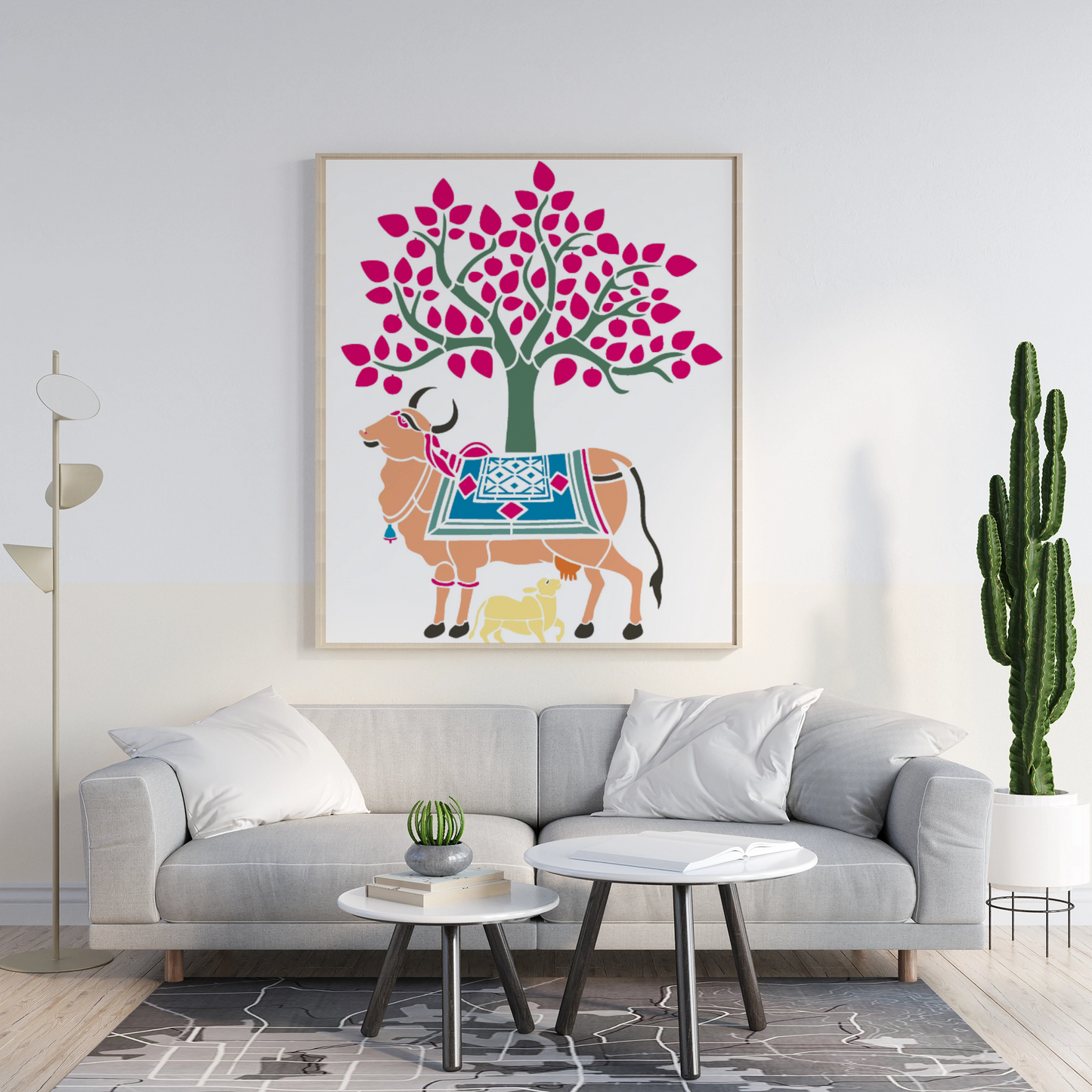 MaxxxMart - God's Theme Wall stencil (Inches)