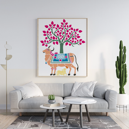 MaxxxMart - God's Theme Wall stencil (Inches)