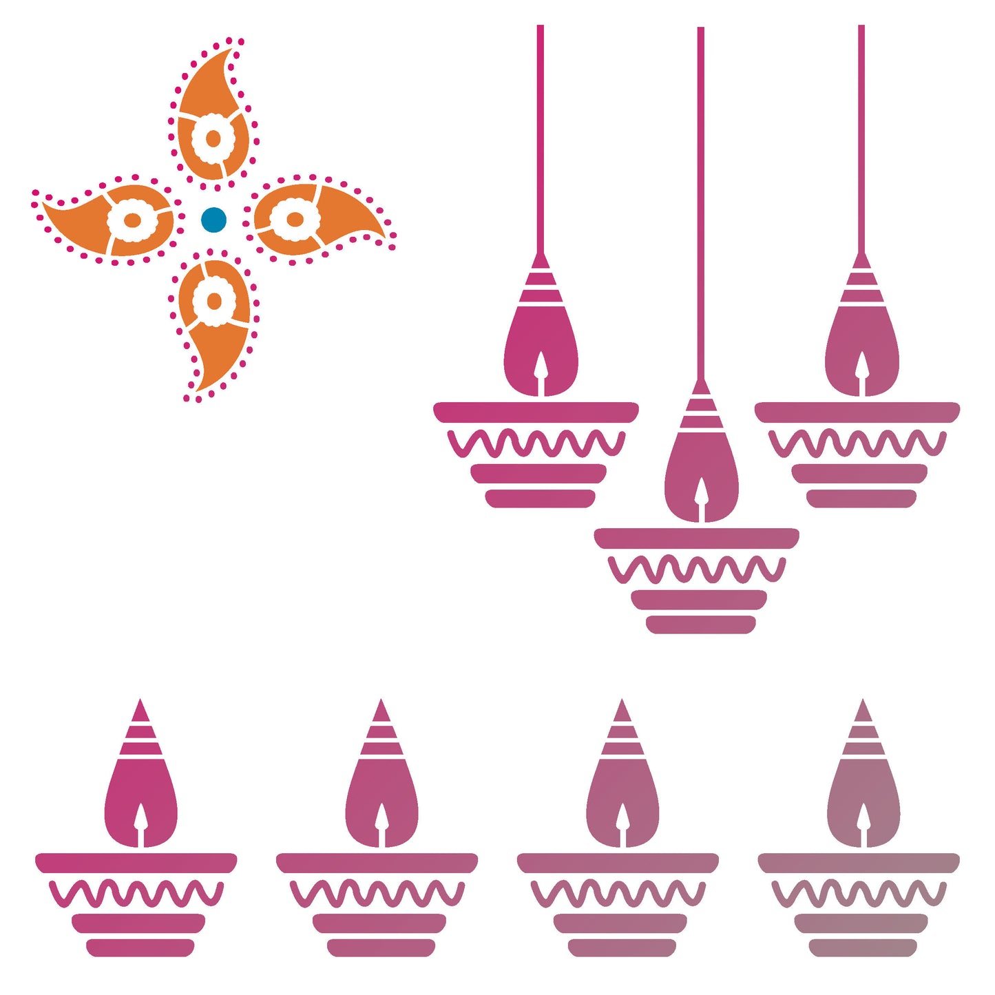 MaxxxMart - God's Theme Wall stencil (Inches)