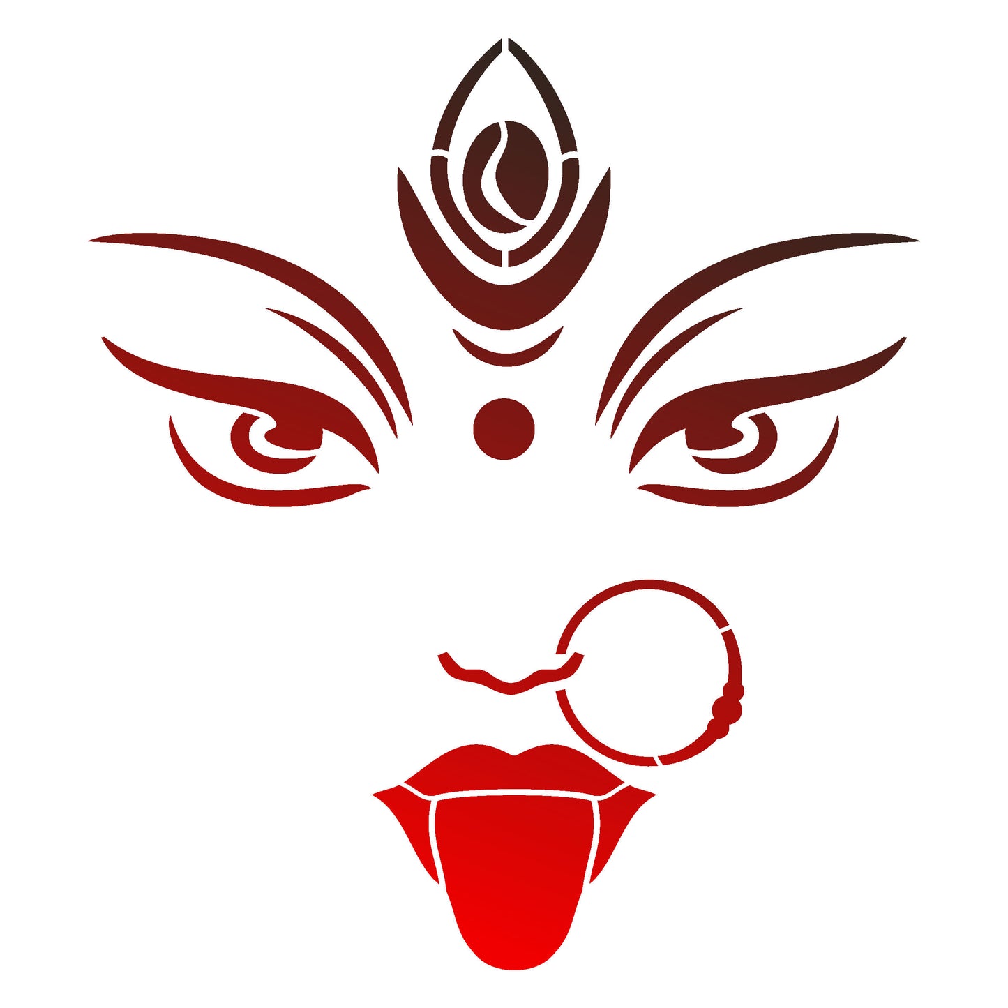 MaxxxMart - God's Theme Wall stencil (Inches)