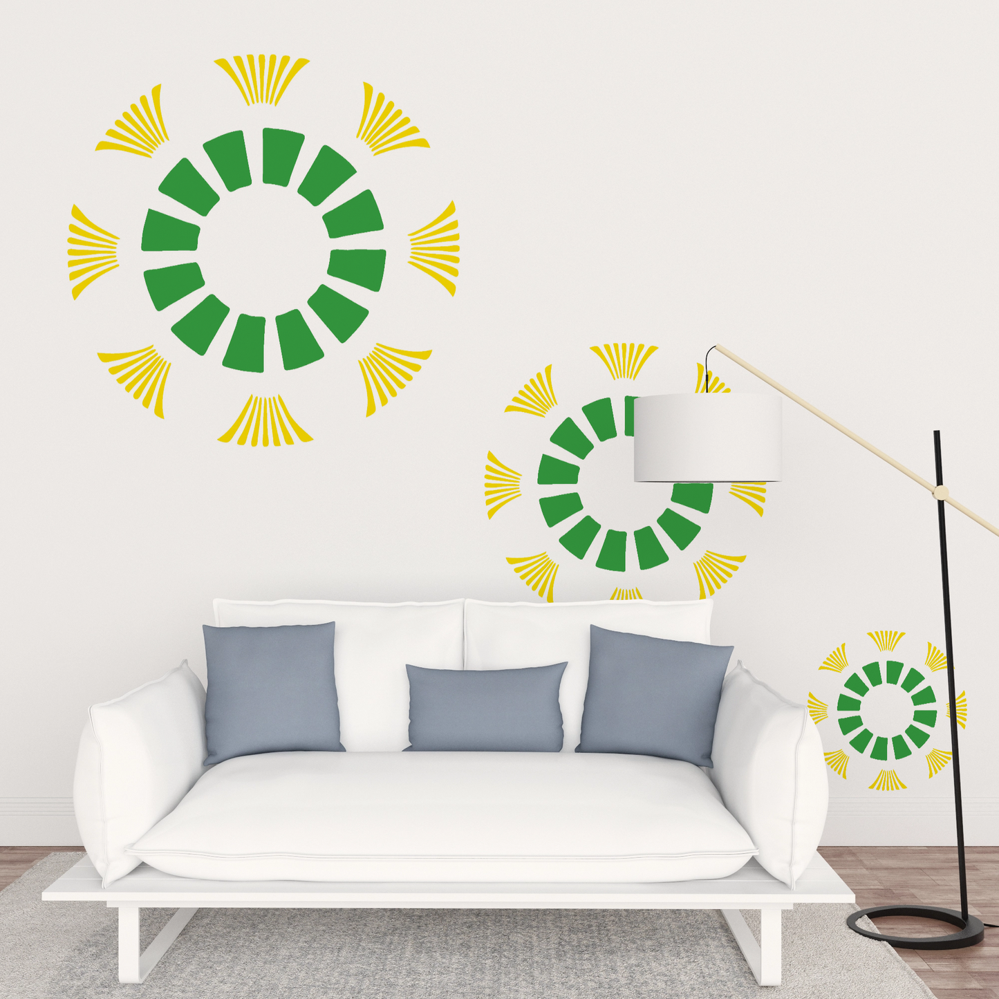 MaxxxMart - Wall Pattern Theme wall Stencil -4 (Inches)