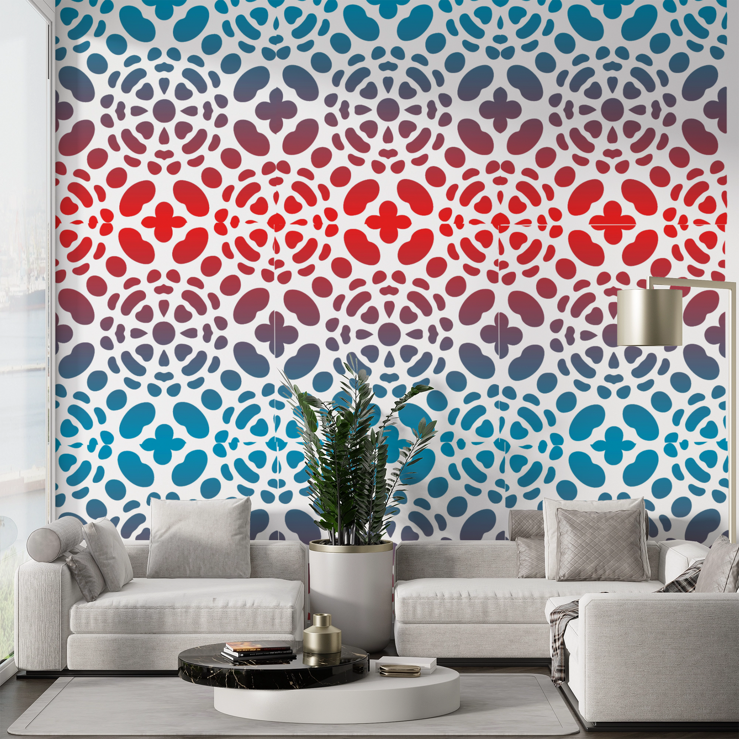 MaxxxMart - Wall Pattern Theme wall Stencil -1 (Inches)