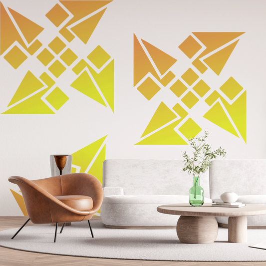 MaxxxMart - Wall Pattern Theme wall Stencil -3 (Inches)