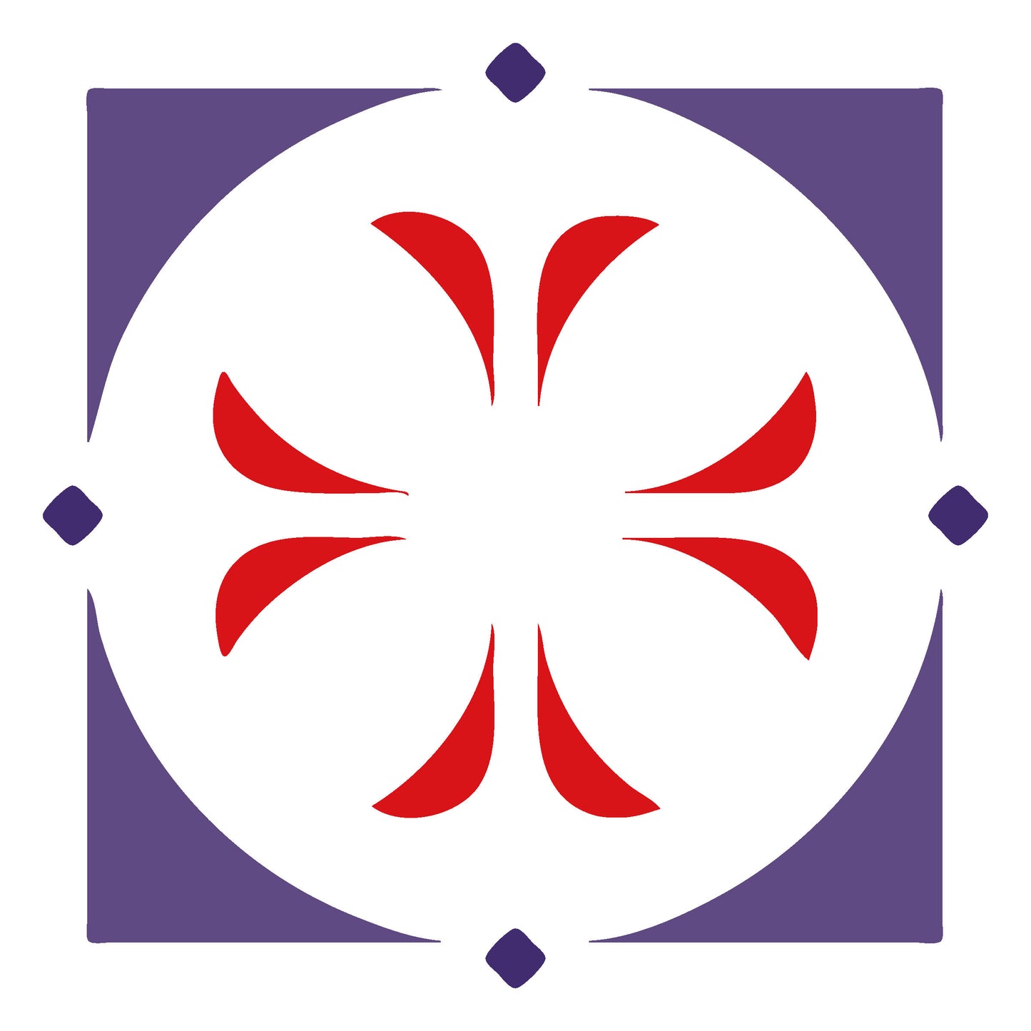 MaxxxMart - Wall Pattern Theme wall Stencil -4 (Inches)