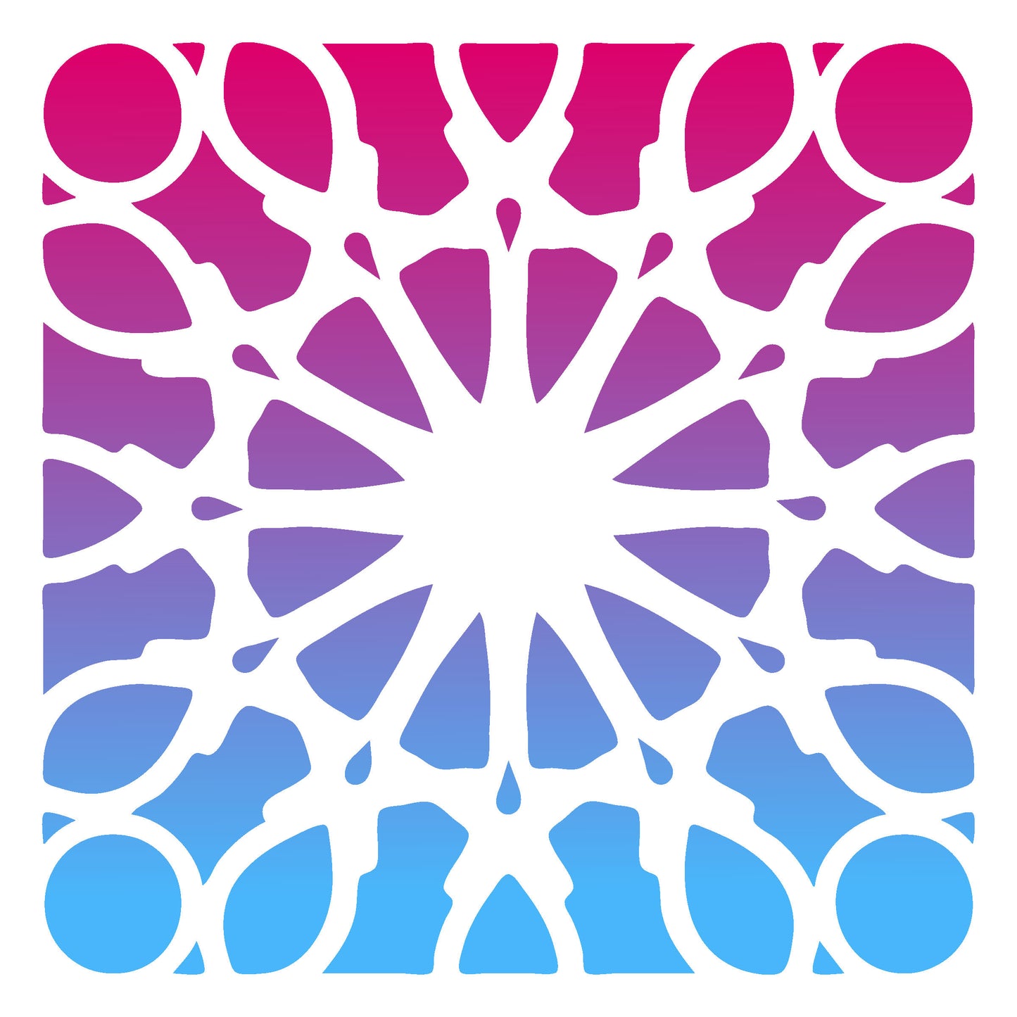 MaxxxMart - Wall Pattern Theme wall Stencil -3 (Inches)