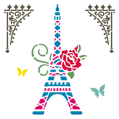 MaxxxMart - Theme Wall Stencil -1(Inches)