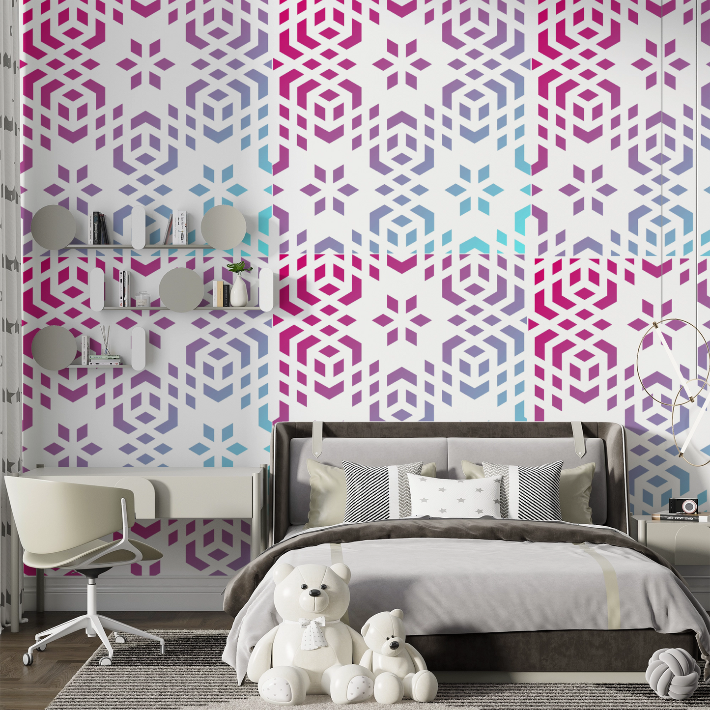 MaxxxMart - Wall Pattern Theme wall Stencil -7 (Inches)