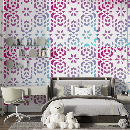 MaxxxMart - Wall Pattern Theme wall Stencil -7 (Inches)