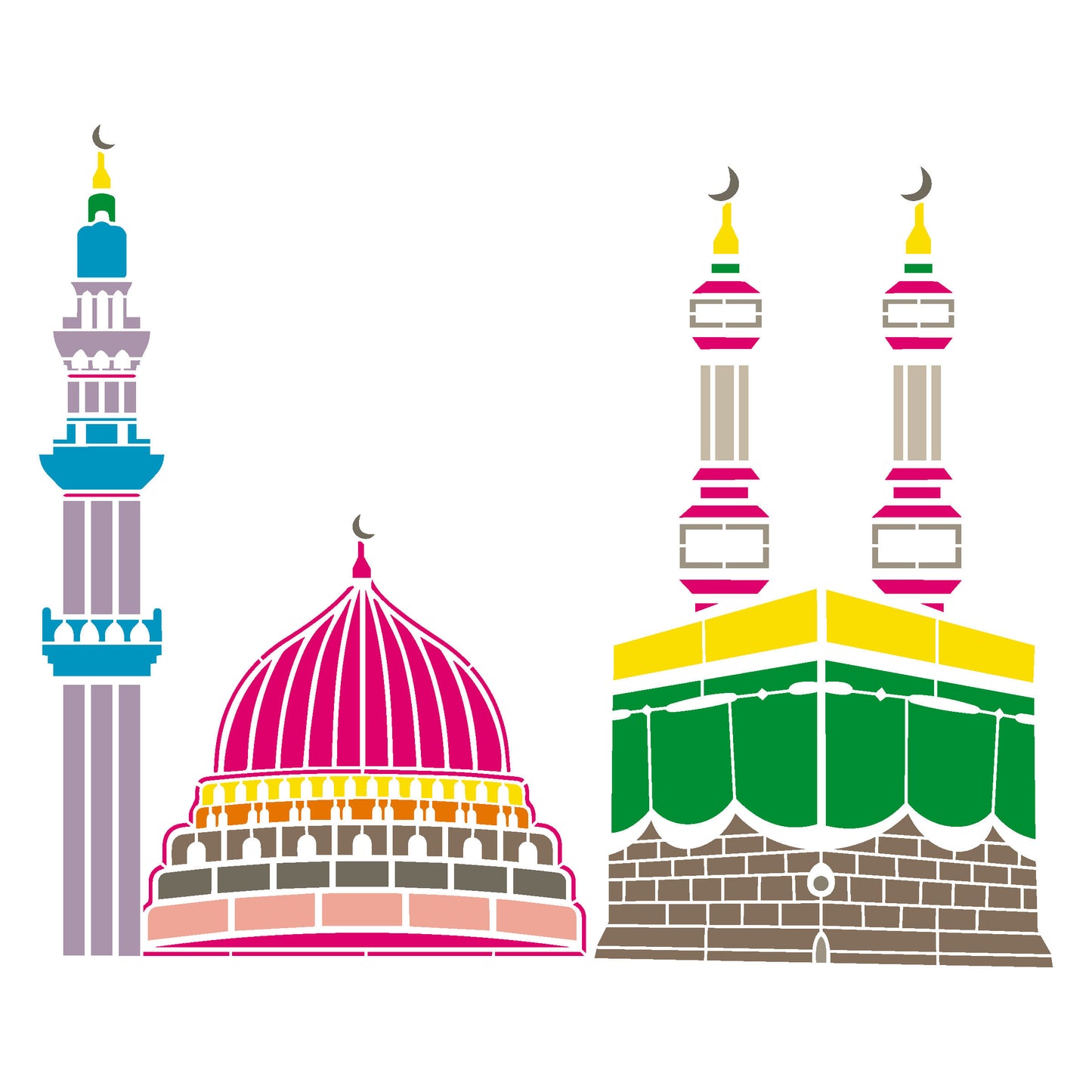 MaxxxMart - Islamic Calligraphy wall stencil (Inches)