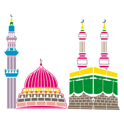 MaxxxMart - Islamic Calligraphy wall stencil (Inches)