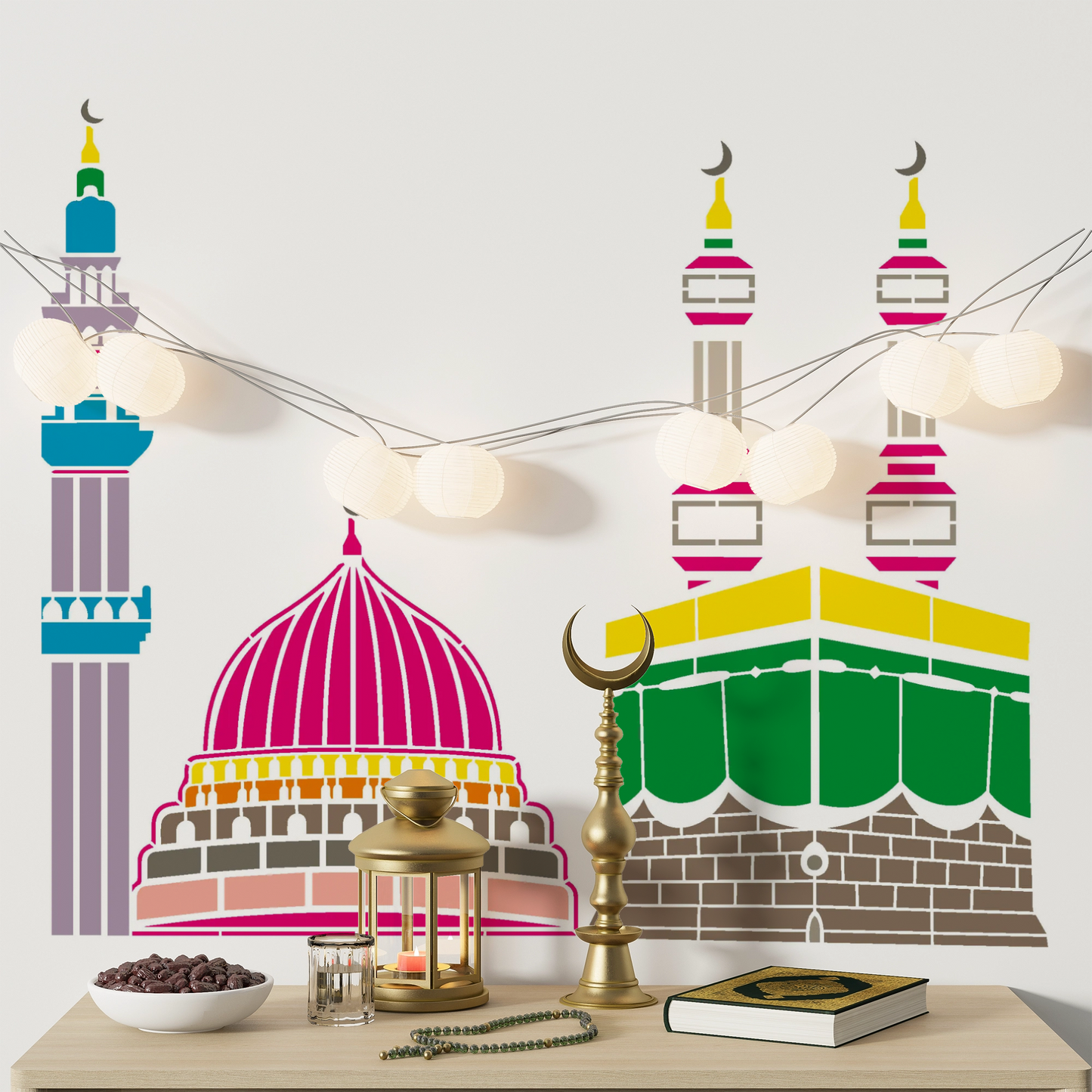 MaxxxMart - Islamic Calligraphy wall stencil (Inches)