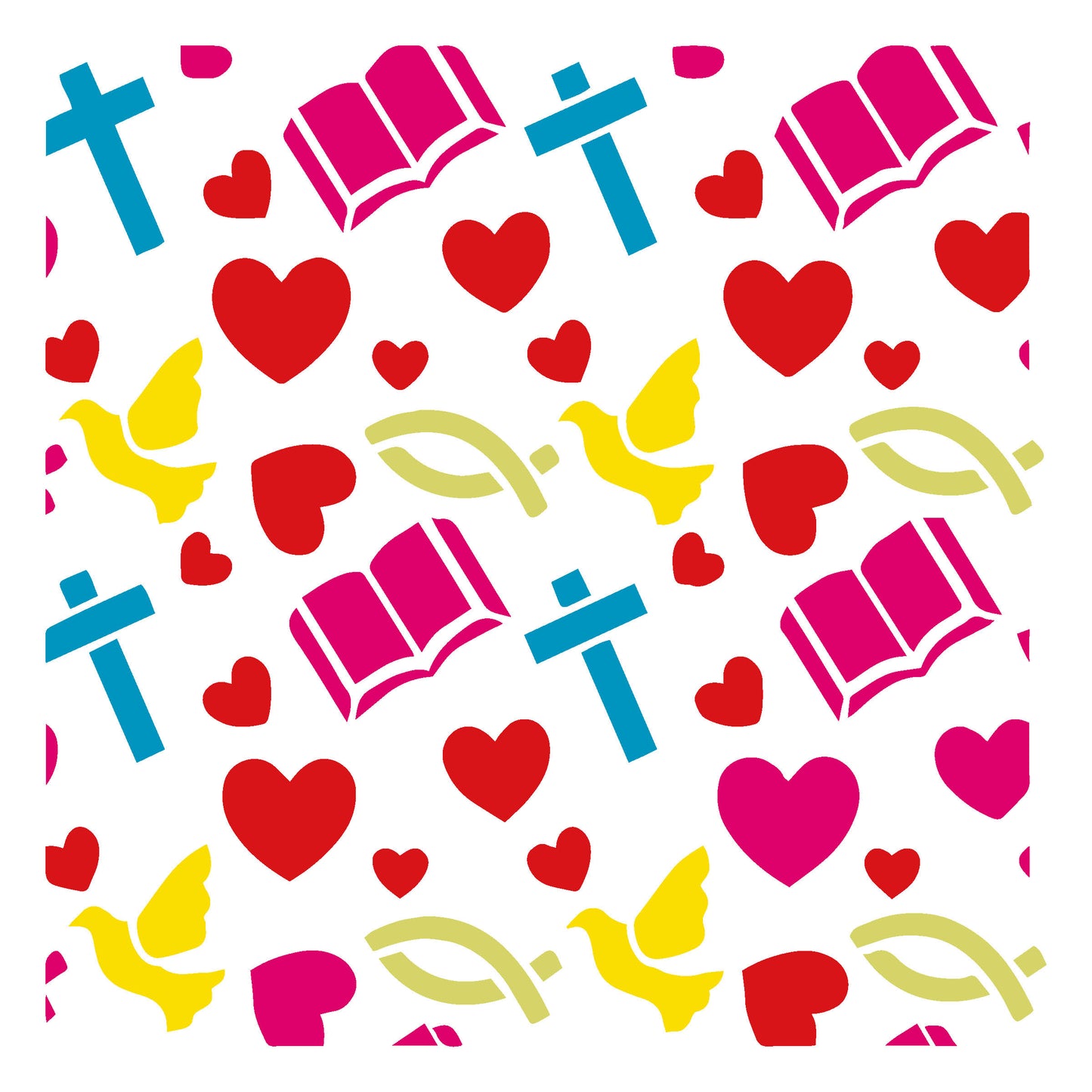 MaxxxMart - Jesus Theme Wall Stencil (Inches)