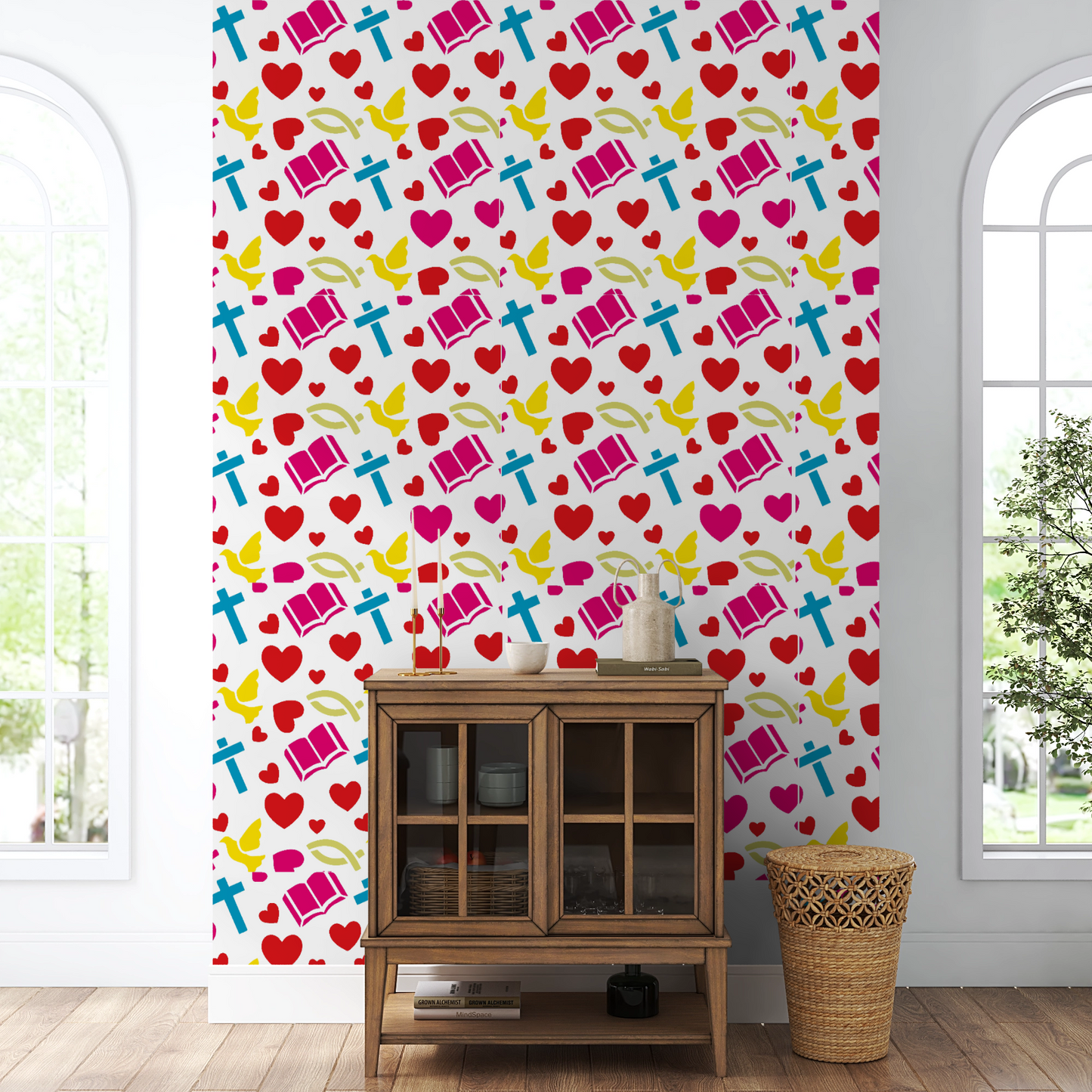 MaxxxMart - Jesus Theme Wall Stencil (Inches)