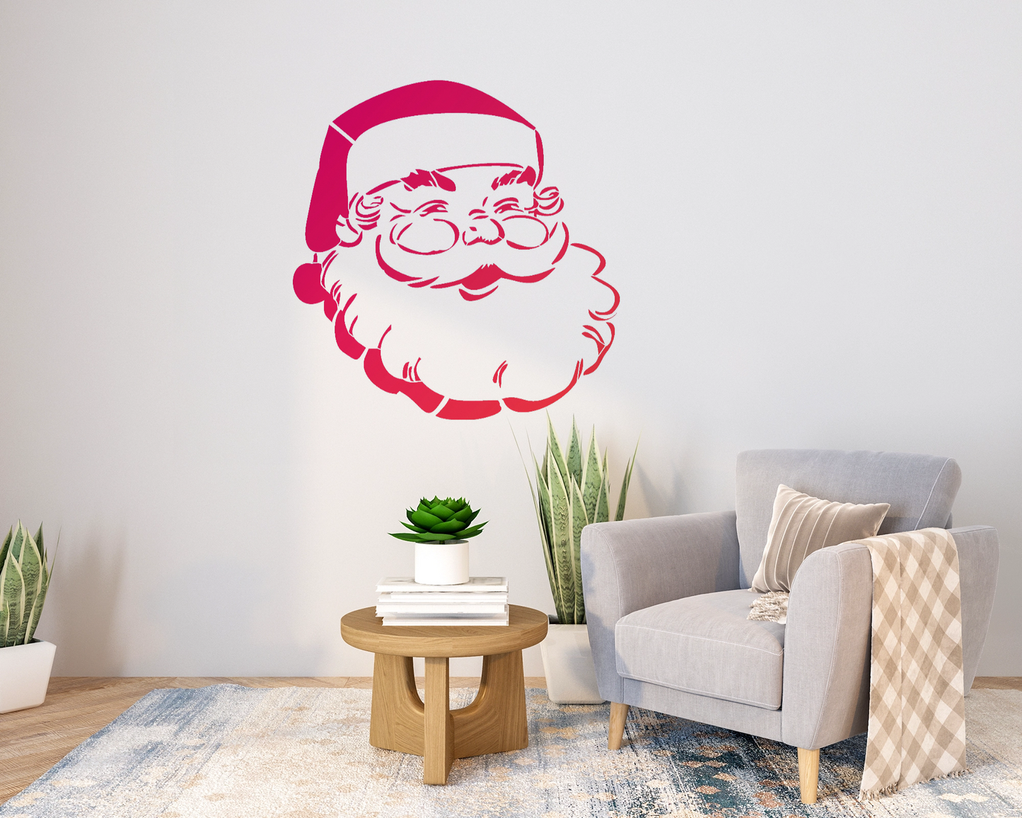 MaxxxMart - Santa Claus Wall Stencil(Inches)