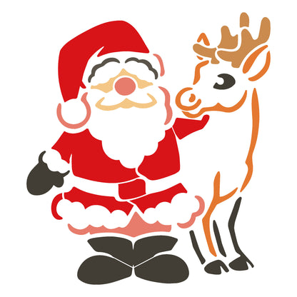 MaxxxMart - Santa Claus Wall Stencil(Inches)