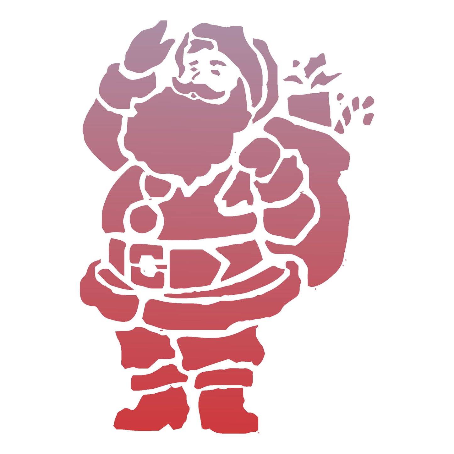 MaxxxMart - Santa Claus Wall Stencil(Inches)