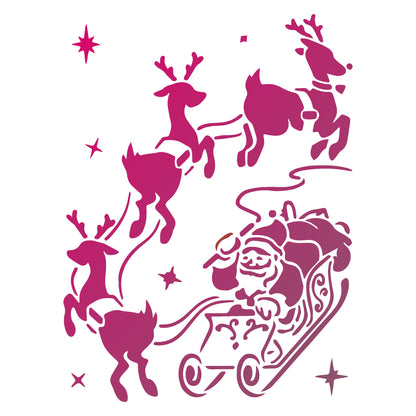 MaxxxMart - Christmas Theme wall Stencil (Inches)