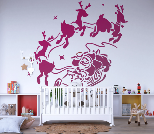 MaxxxMart - Christmas Theme wall Stencil (Inches)