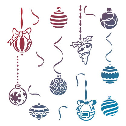 MaxxxMart - Christmas Theme wall Stencil (Inches)