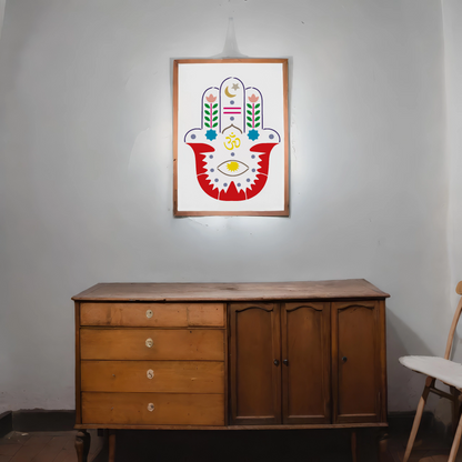 MaxxxMart - Lord Buddha And Hamsa hand (Inches)